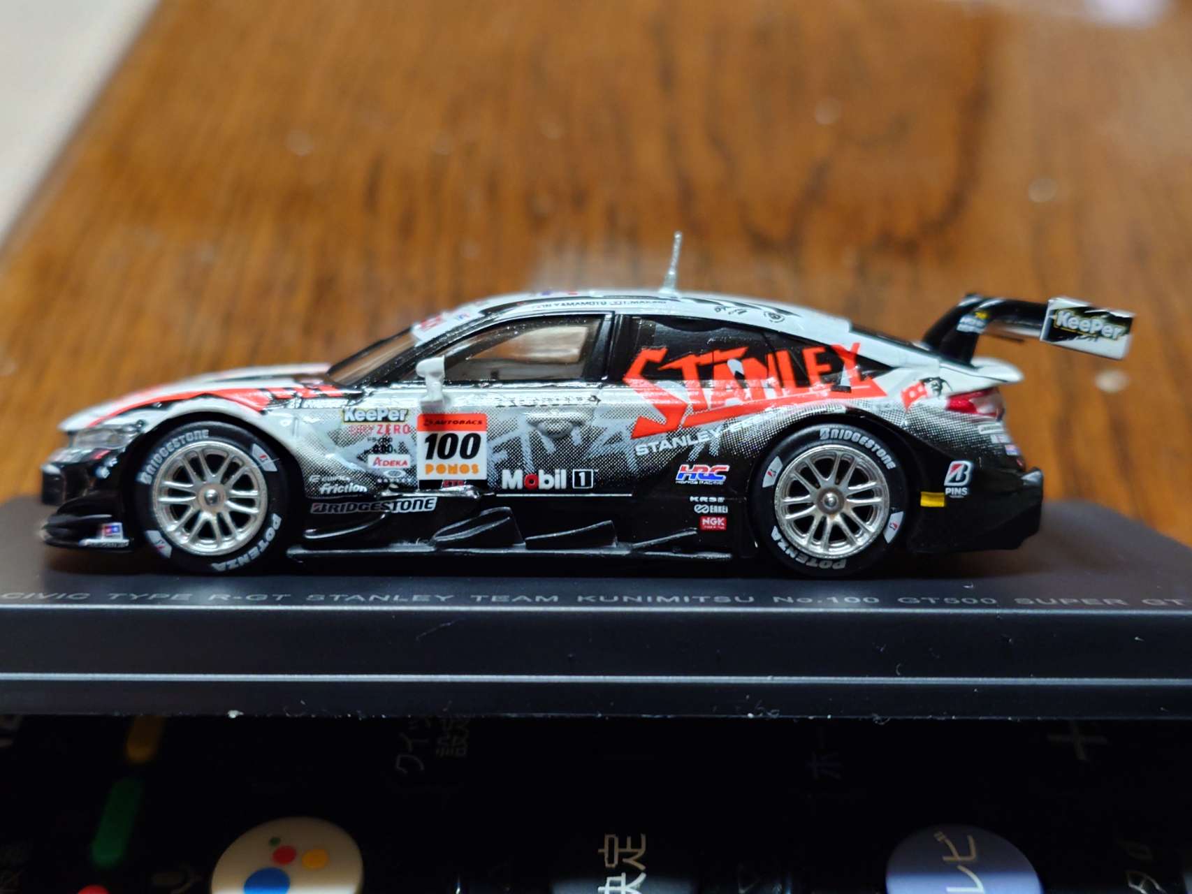 1/64 STANLEY CIVIC TYPE R-GT STANLEY TEAM KUNIMITSU No.100 GT500