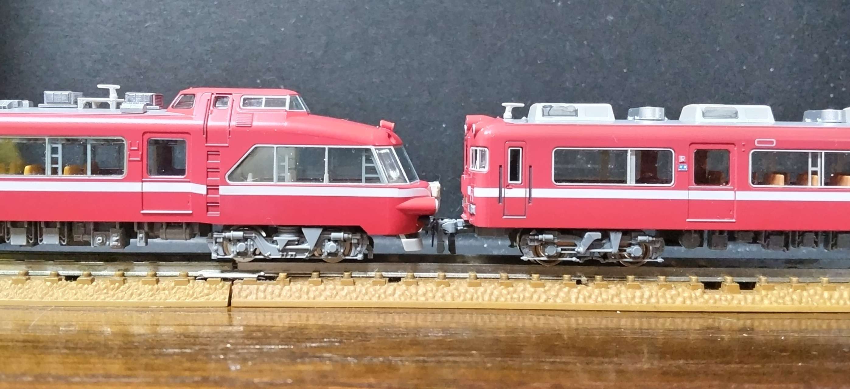 N) 31820 名鉄7700系 白帯車1990（妻面窓付き） 増結2両編成セット