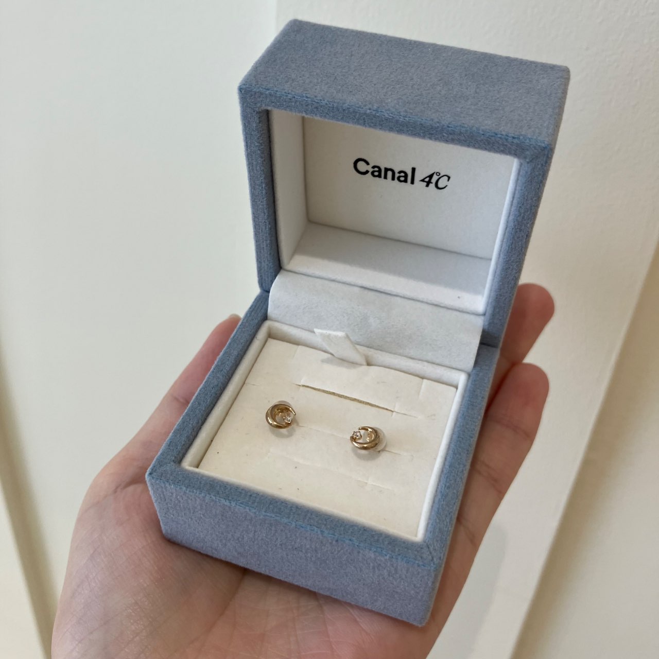 【新品　未使用】Canal 4°C K10イエローゴールド ピアス ボックス付き すべてのジュエリー,ピアス,K10,10金,ゴールド,Gold,金