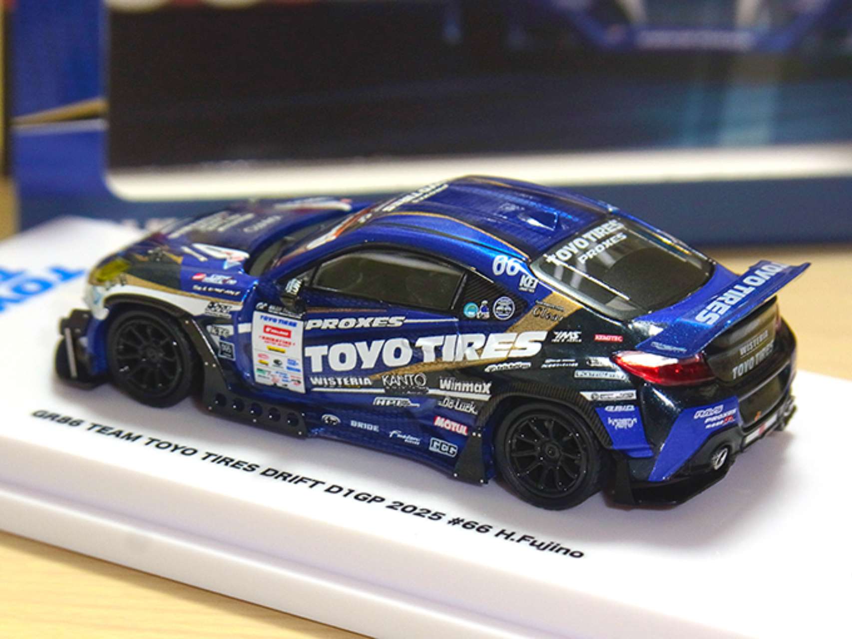 1/64 GR86 Team Toyo Tires Drift D1GP 2025 #66 H.Fujino【GU64102