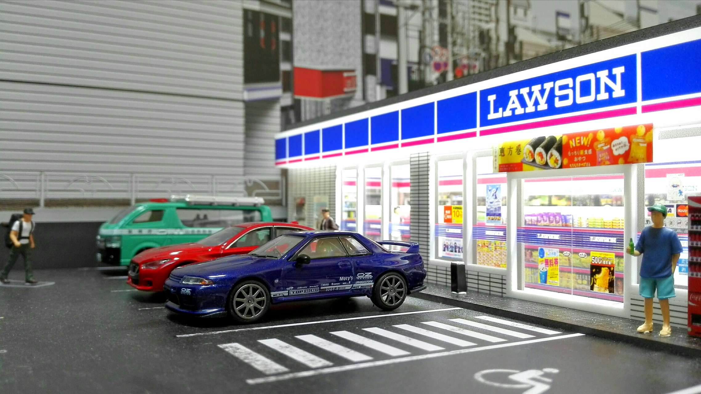 1/64 Nissan スカイライン GT-R VR32 Top Secret メタリックブルー(右