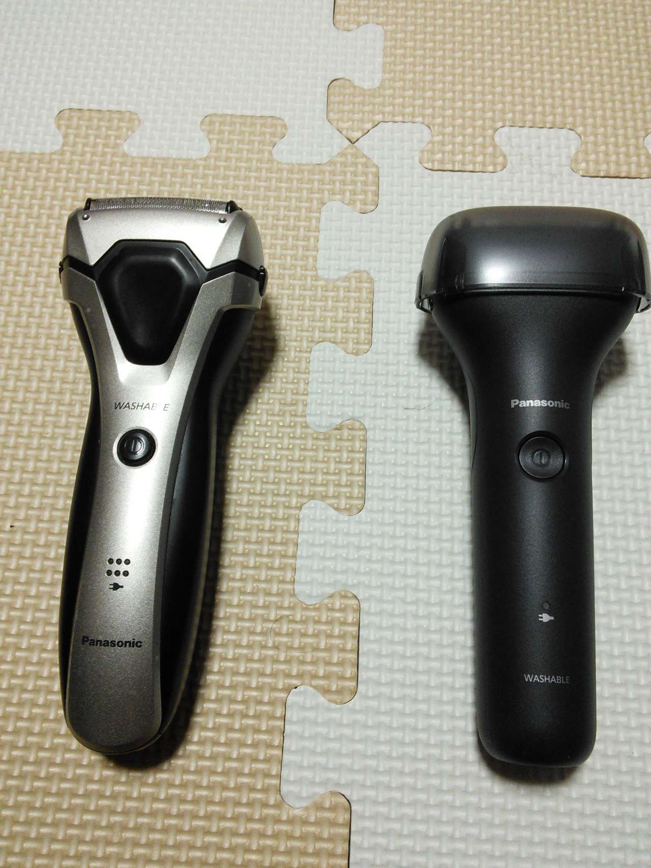 メンズシェーバー[電気シェーバー]【3枚刃】【AC100-240V】（黒