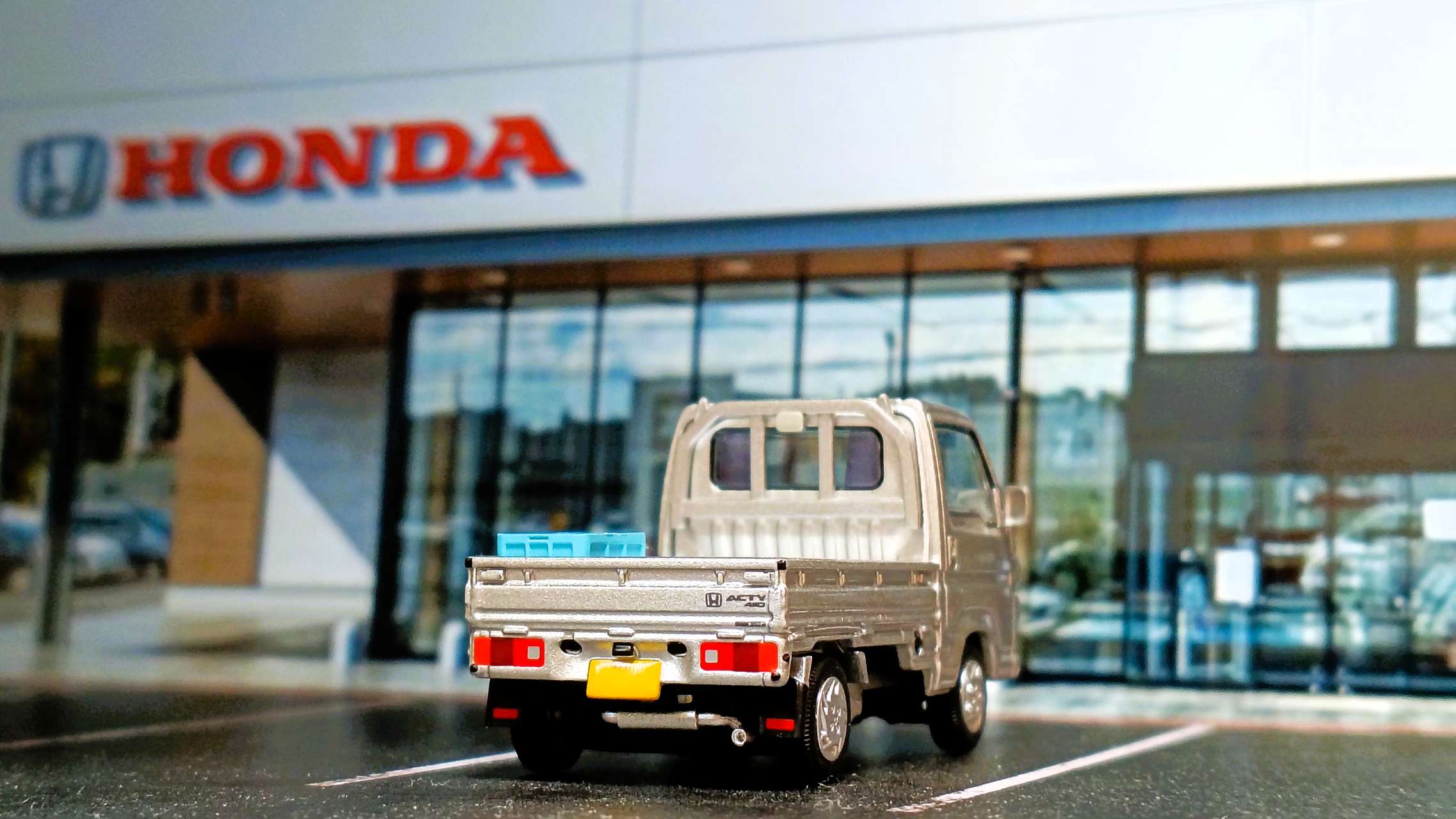 1/64 LV-N329b ホンダ アクティ トラック タウン（黒）【333111