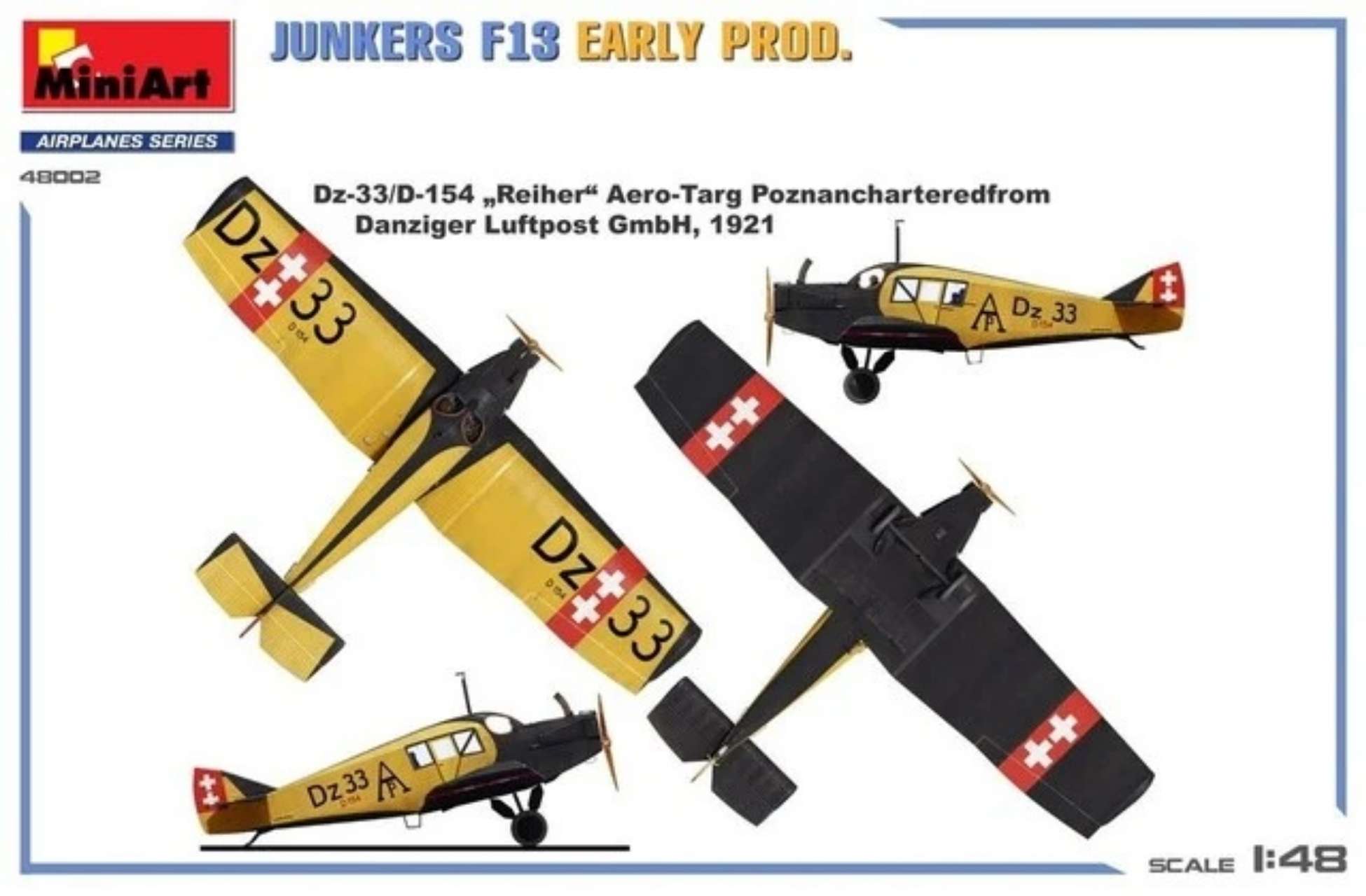 ミニアート　1/48 ユンカースJunkers F13 水上飛行機　初期型 51ZfBjpUXVL._AC_UL210_SR210,