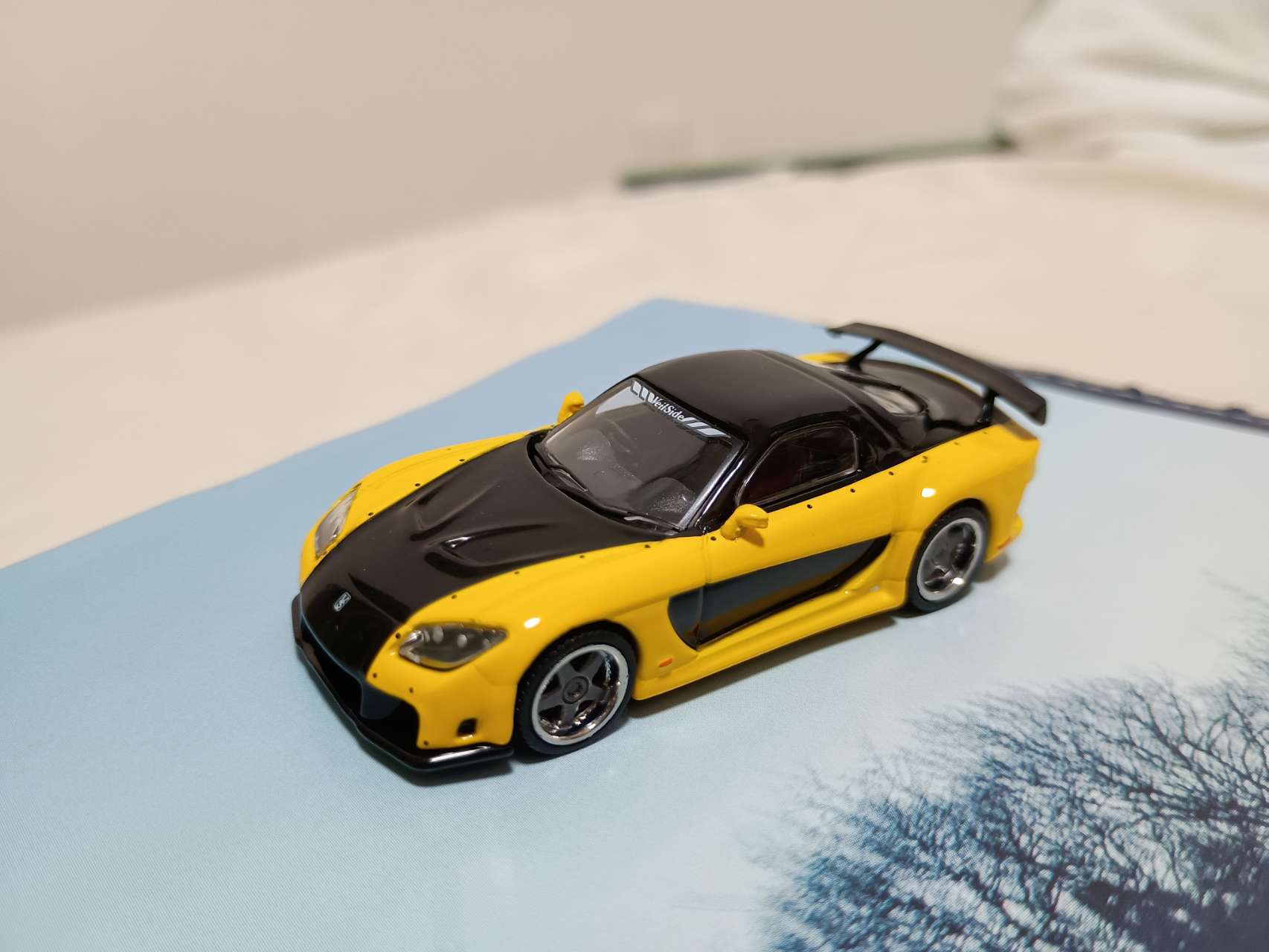 車 1/64 Mazda RX-7 VeilSide Fortune7 Yellow/Black【T64G-075-YE