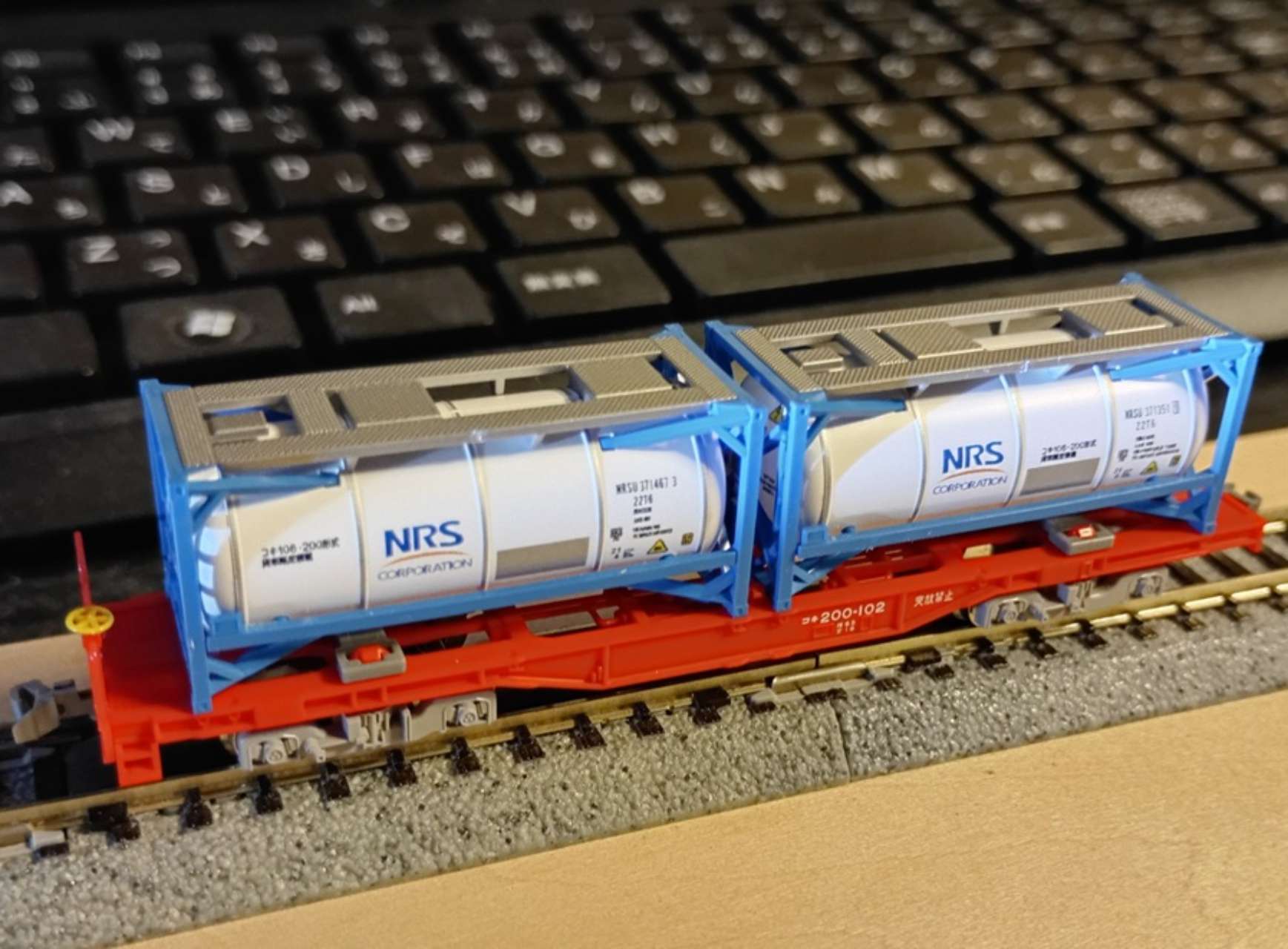 再生産】(N) 3169 私有 ISO20ftタンクコンテナ（日陸・2個入