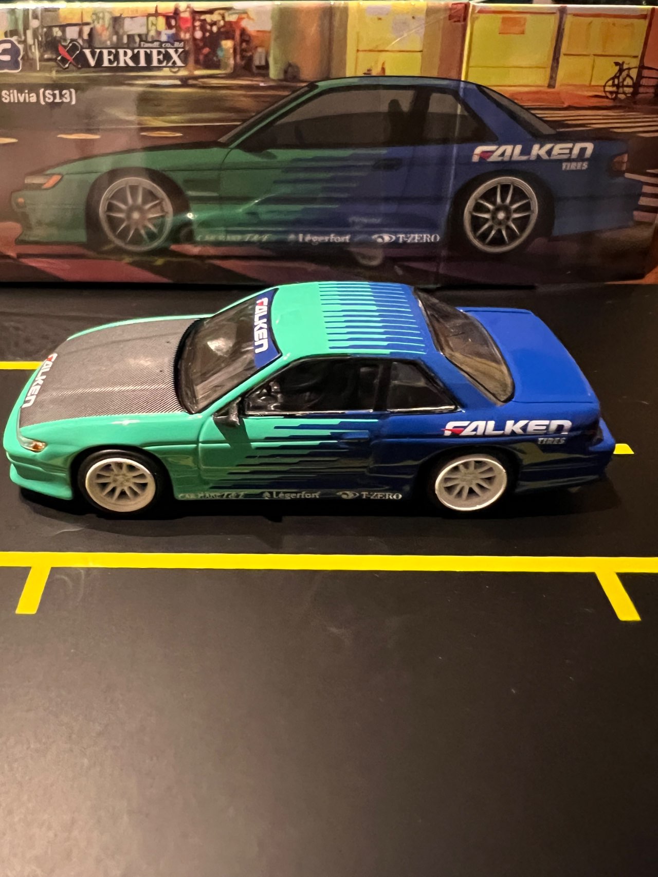 1/64 VERTEX Nissan Silvia (S13) Falken【T64G-025-FA
