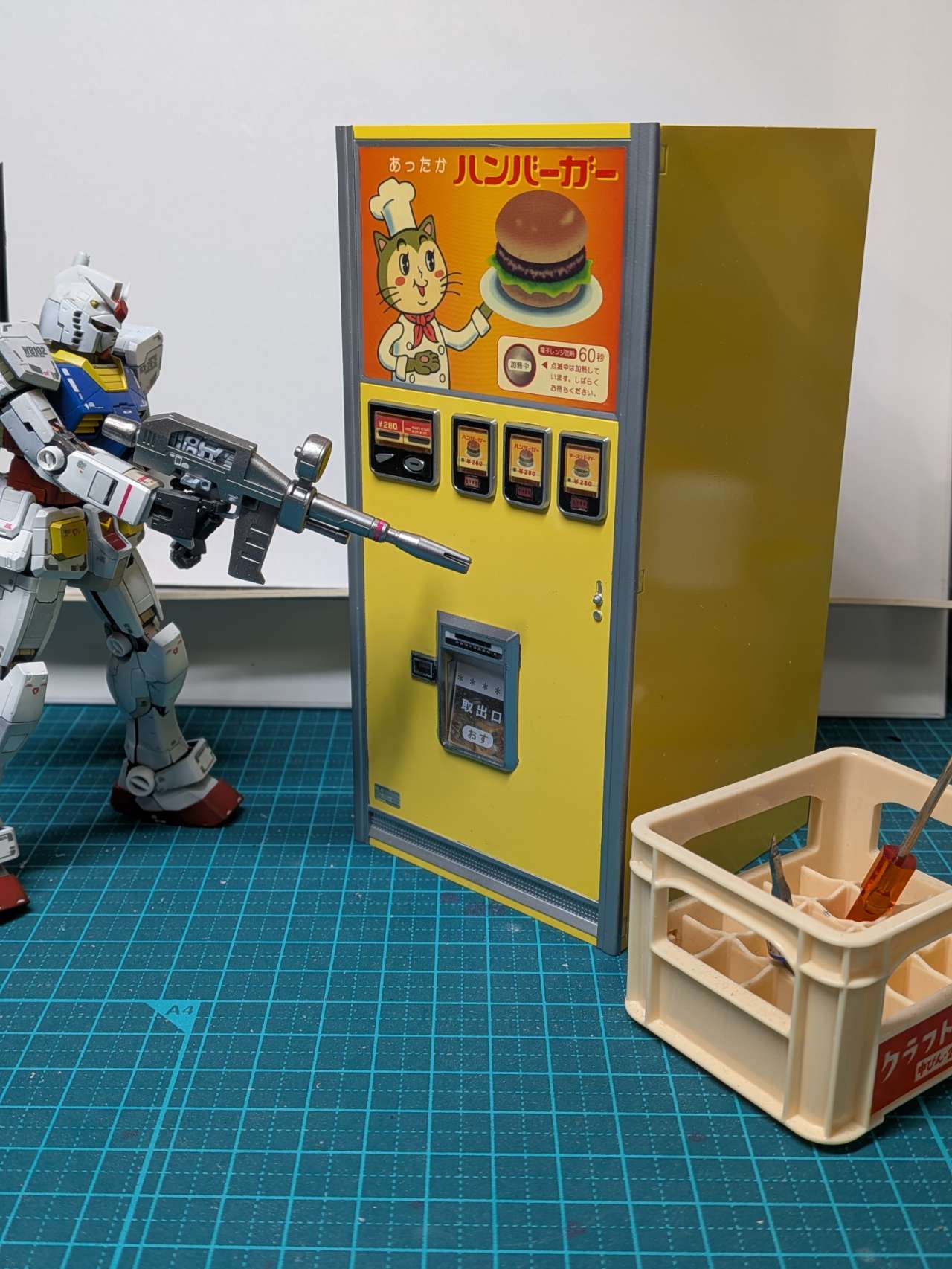 1/12 レトロ自販機（ハンバーガー）【FA11】 | ハセガワ | H FA11