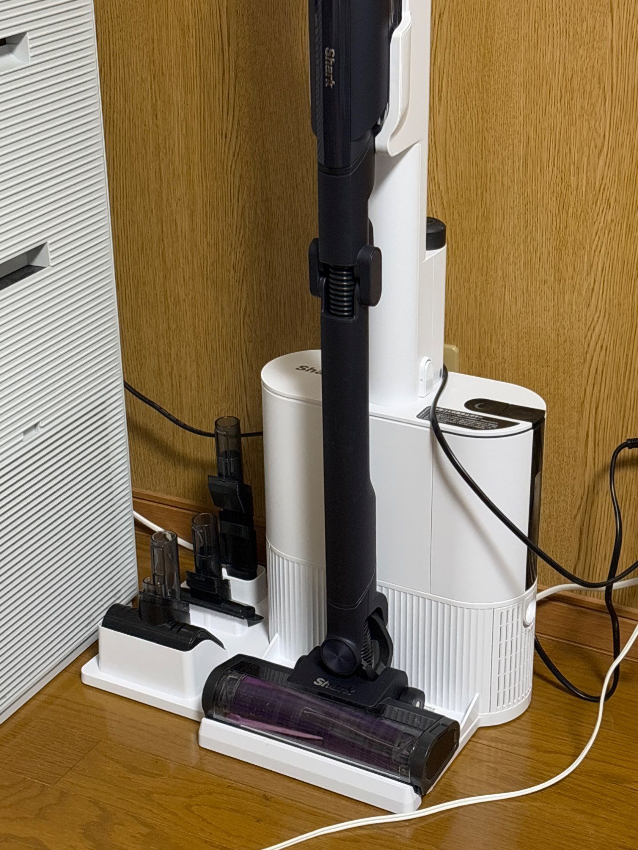 クリーンドック式スティッククリーナー 充電式 パワーブラシ グレープ